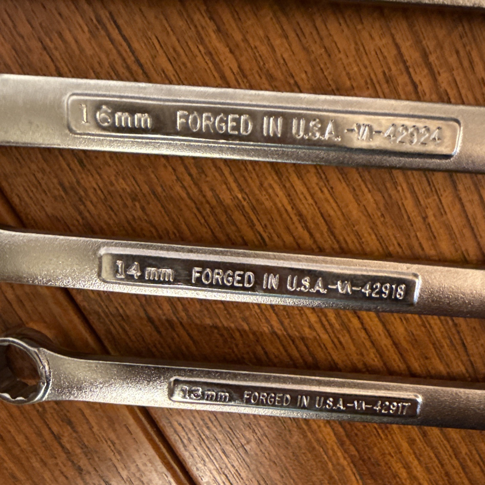 VTG Craftsman USA Metric Wrench Set 7mm-19mm V-Inverted -V VA 12pc
