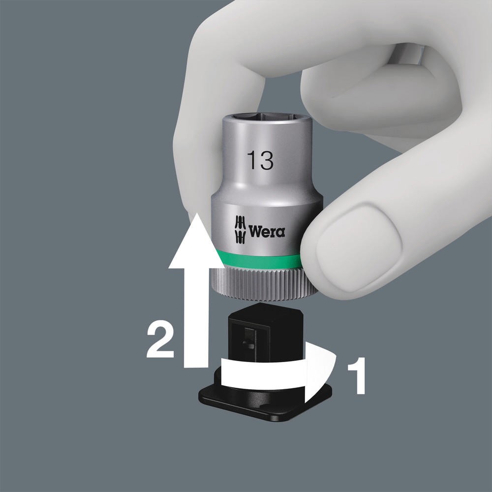 Wera Zyklop 8740 C HF 10 Piece 1/2″ Drive Hex Bit Socket Set