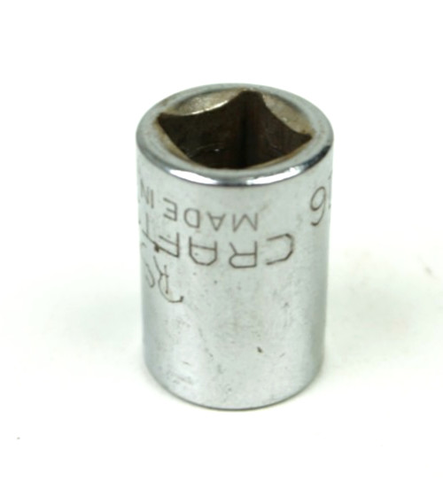 Craftsman -G- 7/16″ 12 Point Shallow Chrome Socket 3/8″ Drive 44332 USA