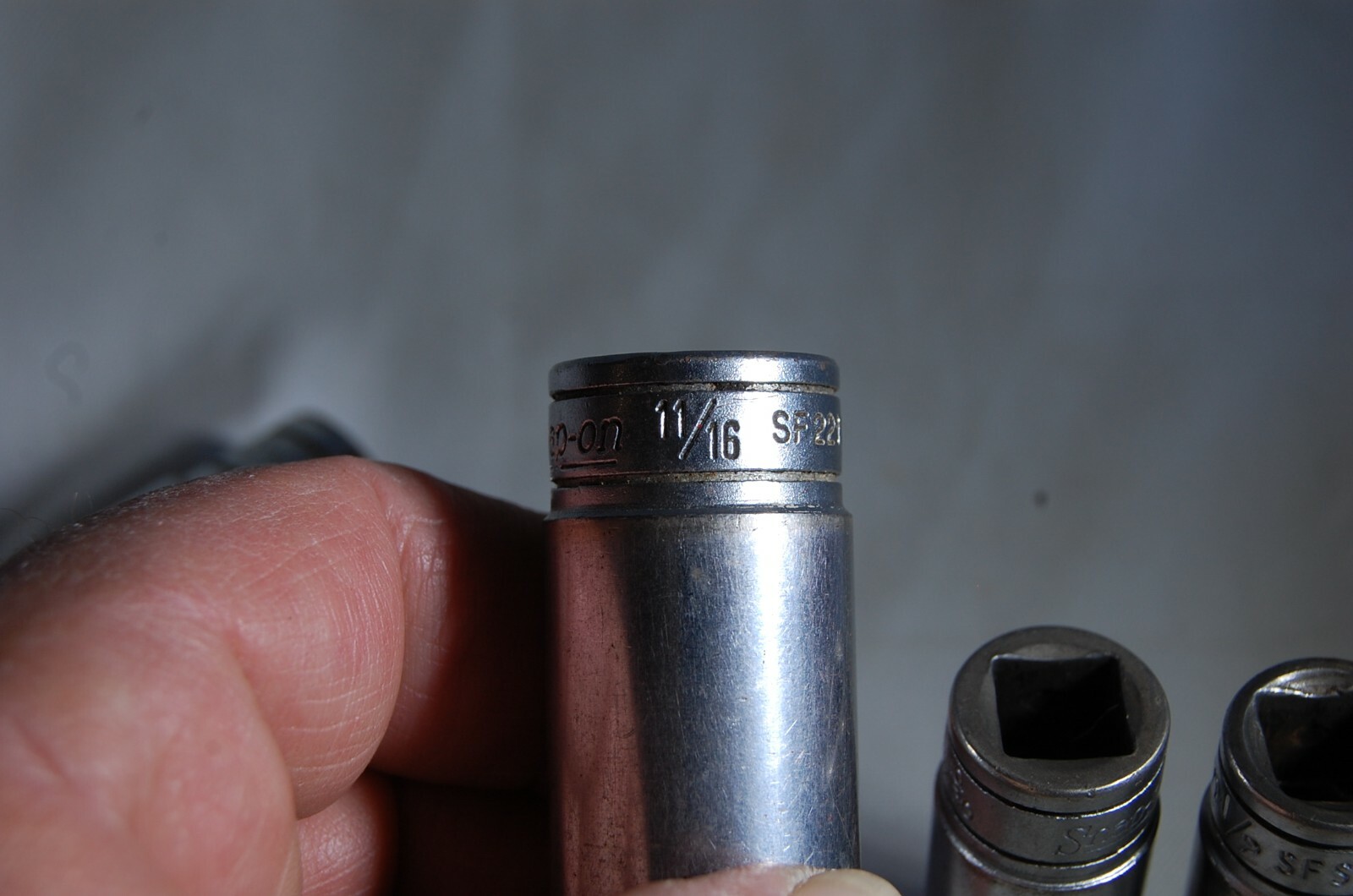 SNAP ON Sockets 3/8″ Drive-SF221 11/16, SF161 & SFS161 1/2- 1/2″ Drive TS241 3/4