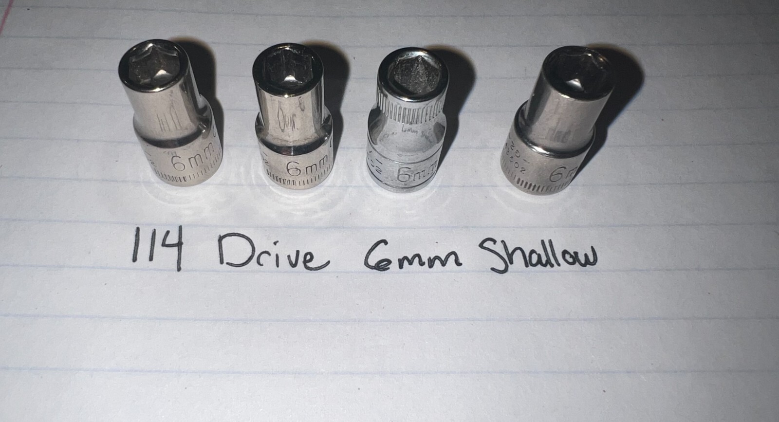 Craftsman USA 1/4″ Dr – SAE and Metric Shallow Socket 6 and 12 Point Pick Sizes!
