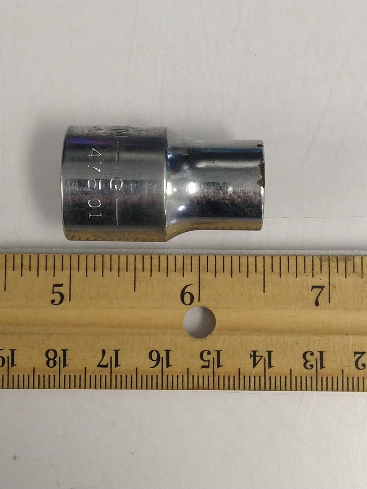 Craftsman 47501 -G- 7/16″ 12 Point Shallow Chrome Socket 1/2″ Drive USA