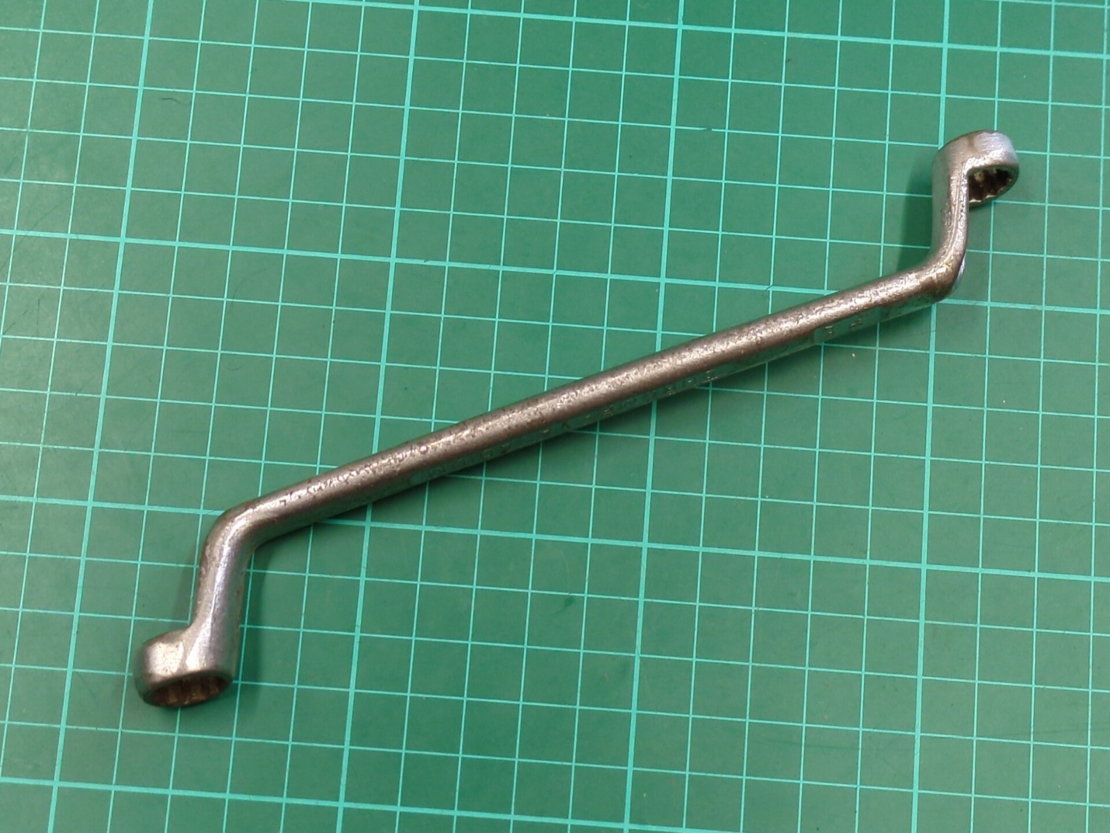 Elora No110, 3/8″ x 7/16″ AF Chrome Vanadium, Offset Ring Spanner, West Germany