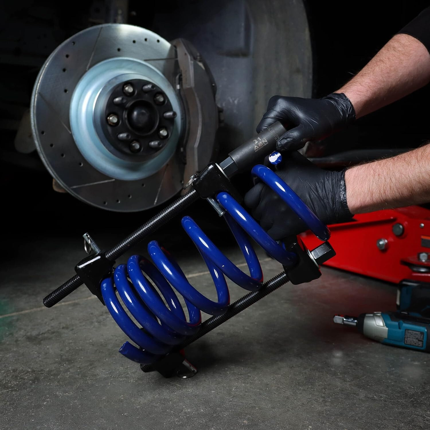 Macpherson Strut Coil Spring Compressor Tool Kit Shock Absorber Car Truck Garage