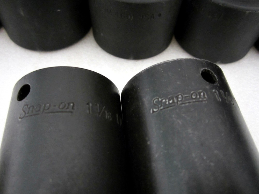 Snap-on 1/2″ Drive 10pc SAE 6pt Impact Socket Set 1″ to 1-9/16″ 309IMADDON USA