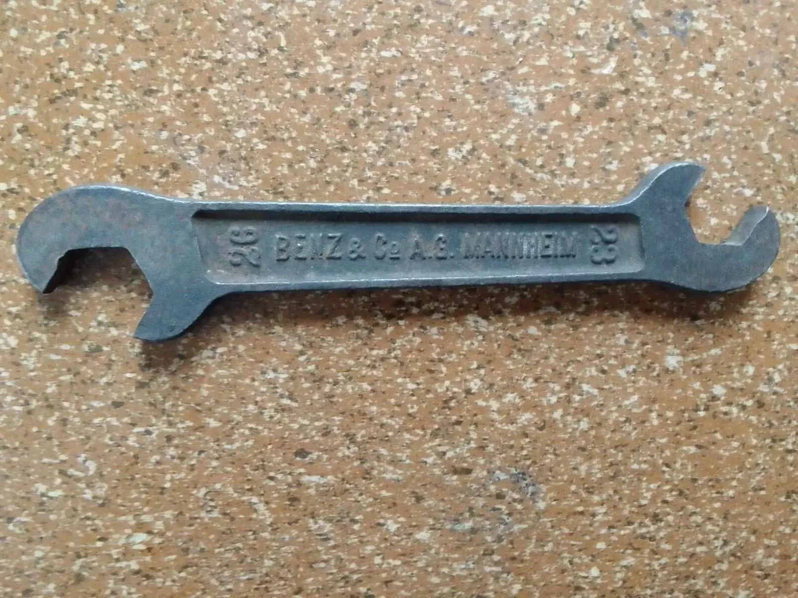 Mercedes Prewar Open End Wrench 1886-1926 Benz & Co. A.G. Mannheim 23-26mm