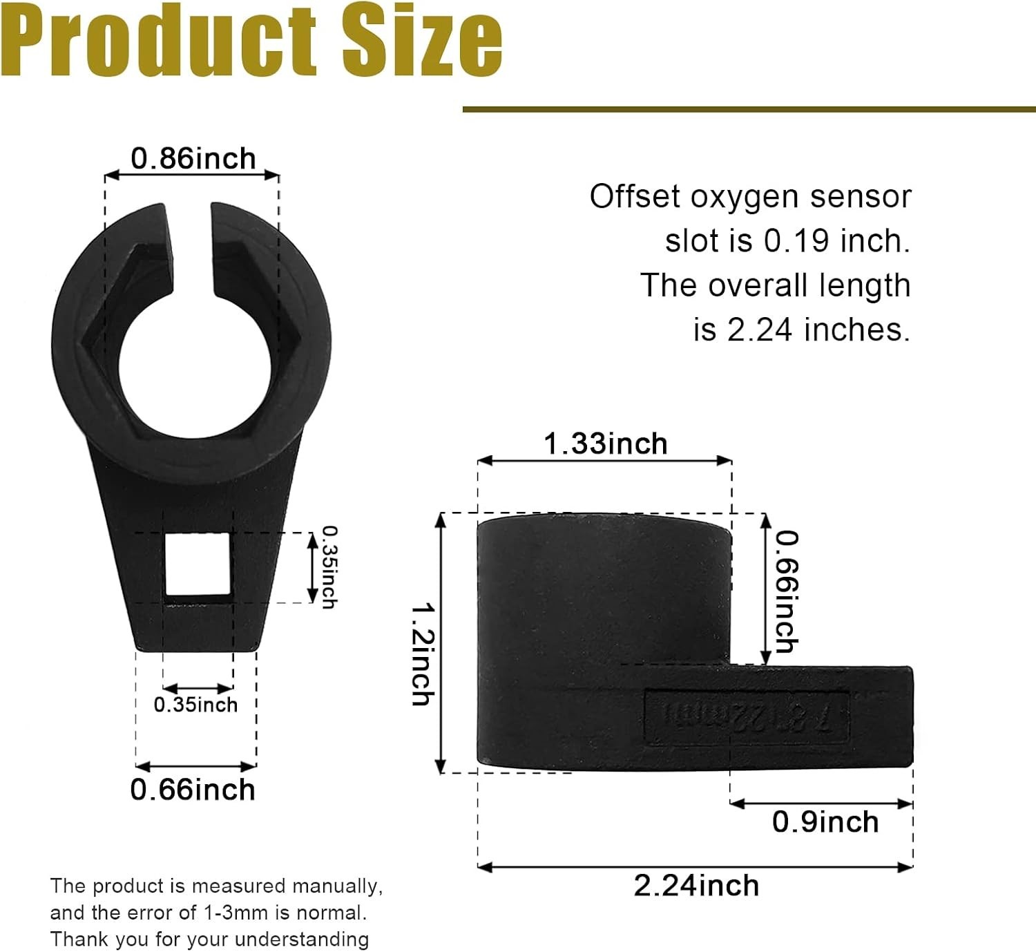 Universal Slotted Oxygen Sensor Socket 7/8″ – Efficient Repairs for Cars