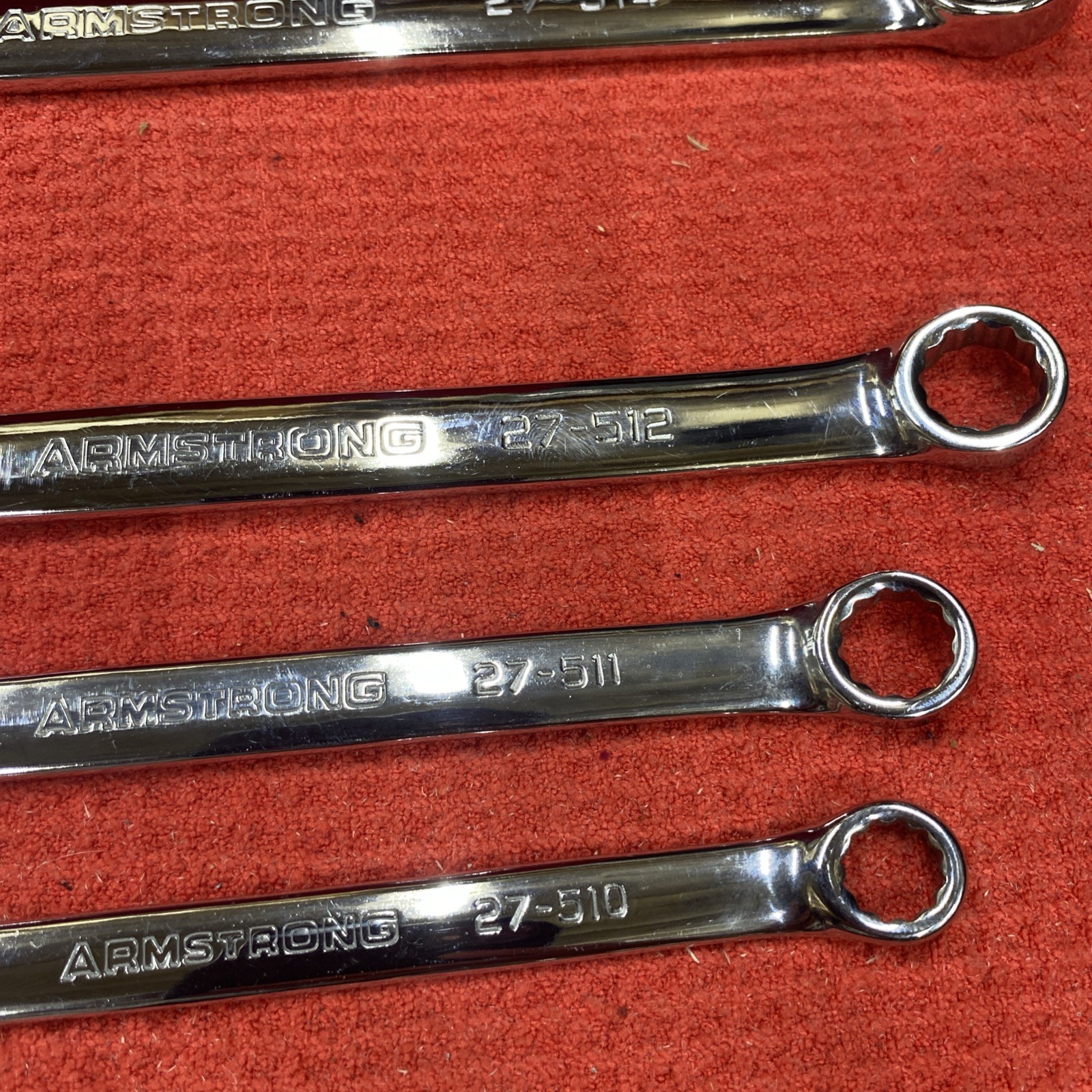 Armstrong Tools USA 6pc Ratcheting Double Box End Wrench Set SAE Missing 9/16