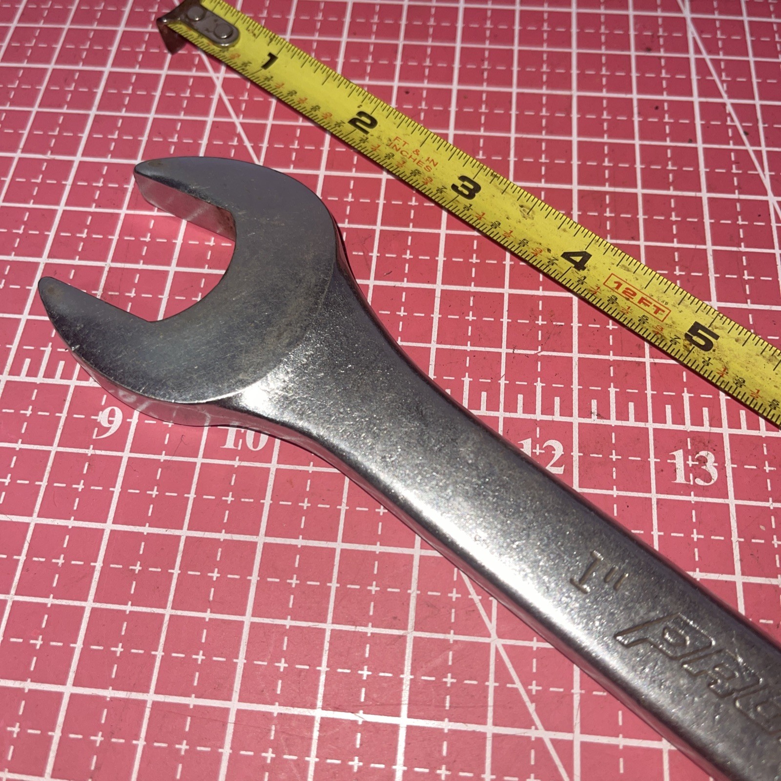 Proamerica USA 2032 1 in SAE 12 Point Combo ratio. Wrench Pro America 1” Vintage