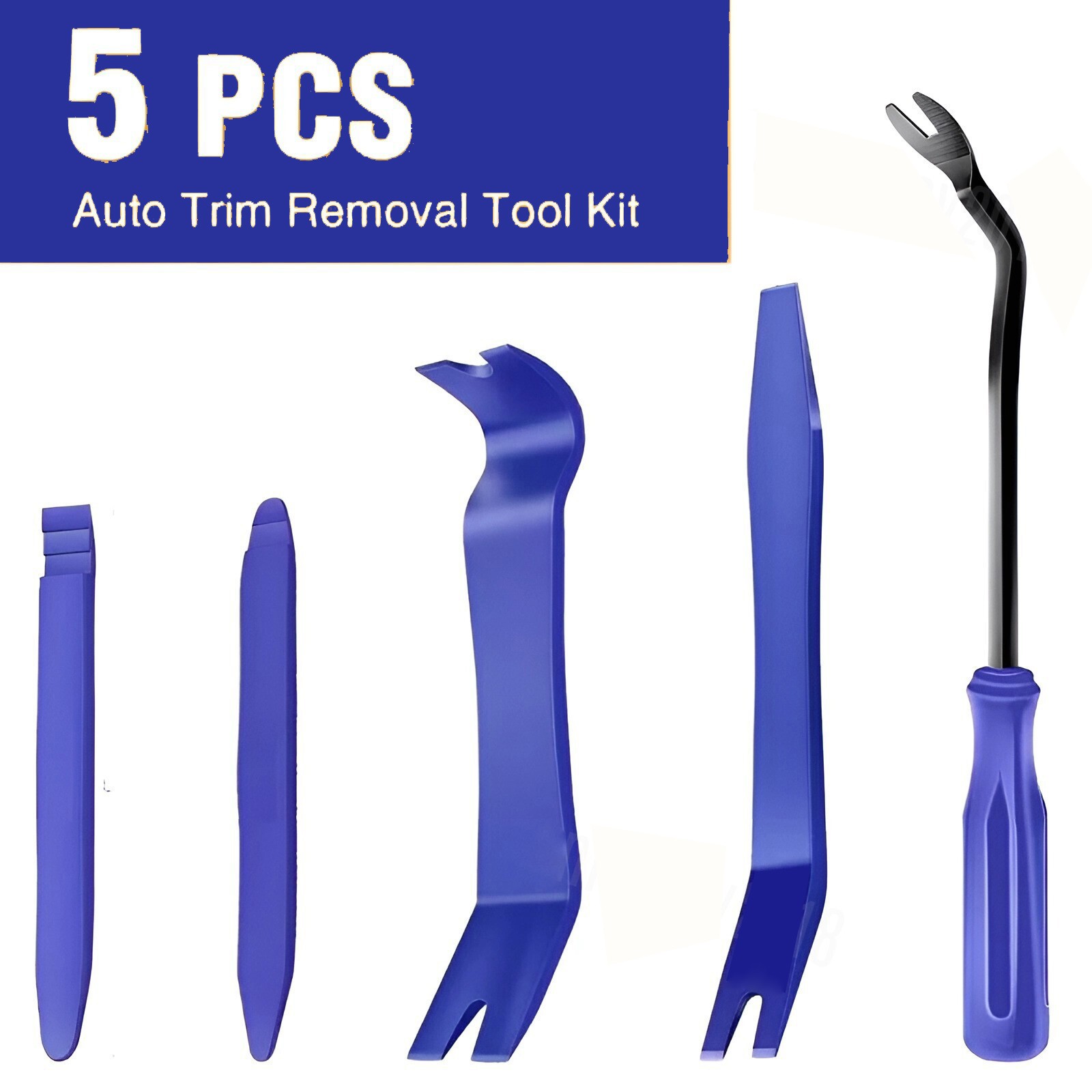 Plastic Trim Removal Pry Tool Set for Car Radio Panel Door Dash Clip Fasteners
