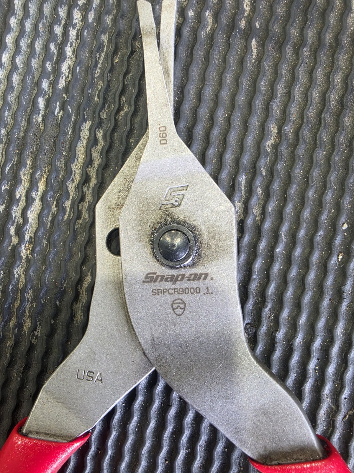 SNAP-ON RED VINYL GRIPS SNAP RING PLIERS #SRPCR9000
