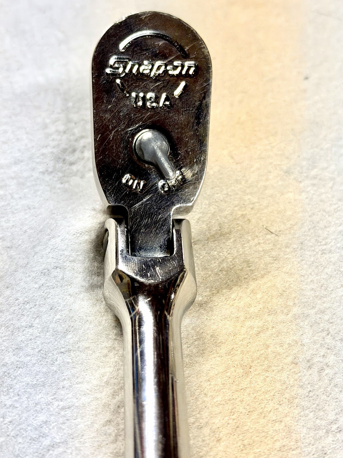 Snap-on FHLFD80AR 3/8 Flex Head Ratchet Classic Red Hard Handle Dual 80 USA Mint