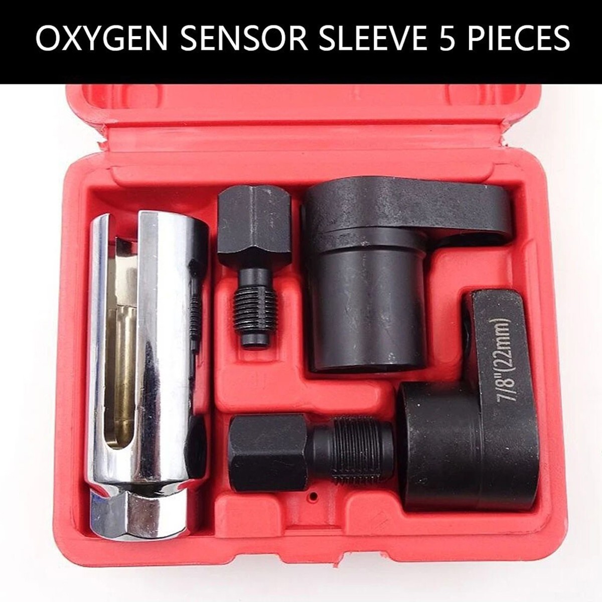5PCS New Oxygen Sensor Socket Vacuum Remover Installer Thread Hand Tool Kit