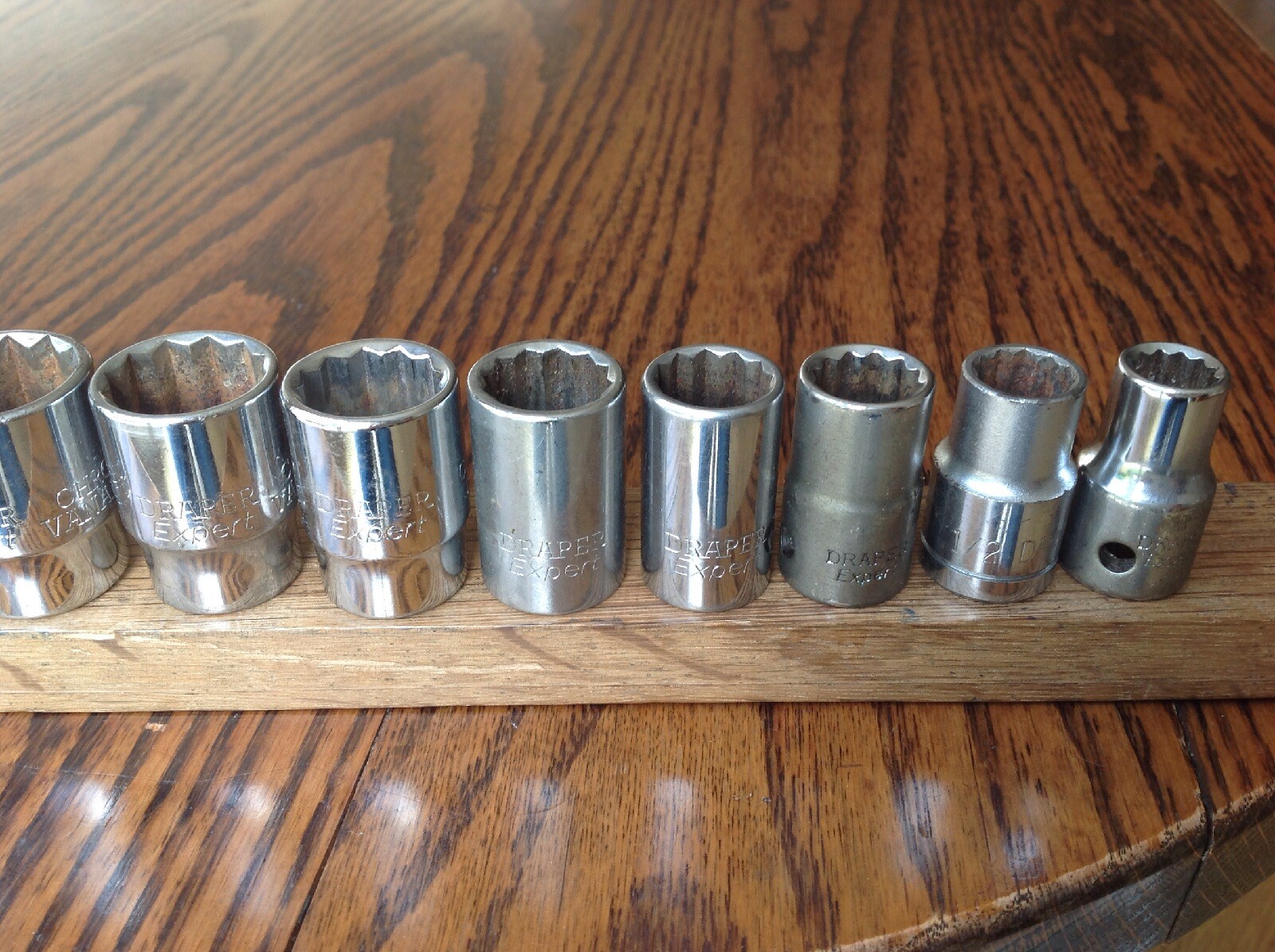12 Draper Expert AF Sockets With 1/2″Drive 1″ to 7/16″ & 2 Spark Plug Sockets.