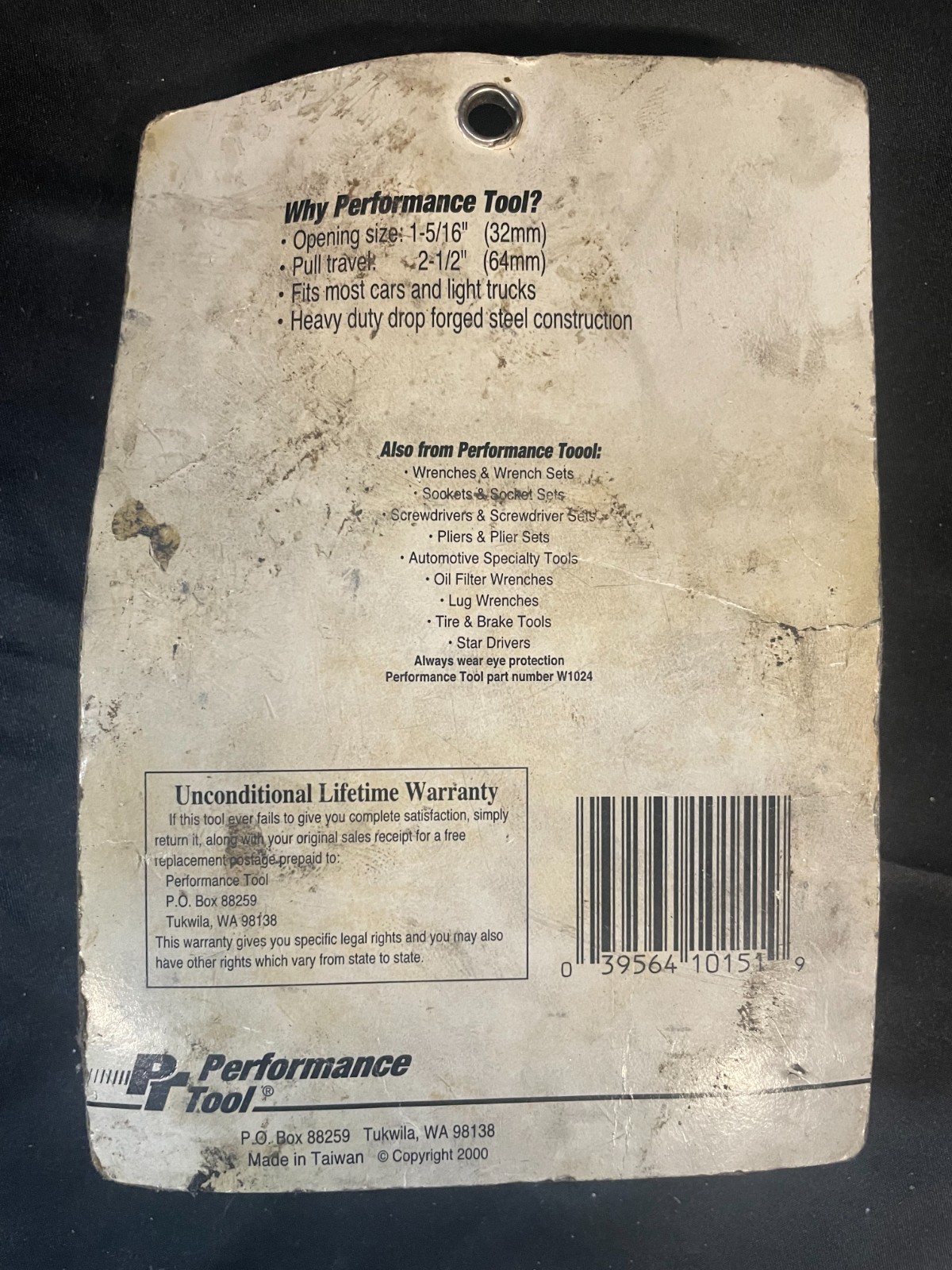 Performance Tool W142 Pitman Arm Puller Drop Forged Steel Tool Vintage