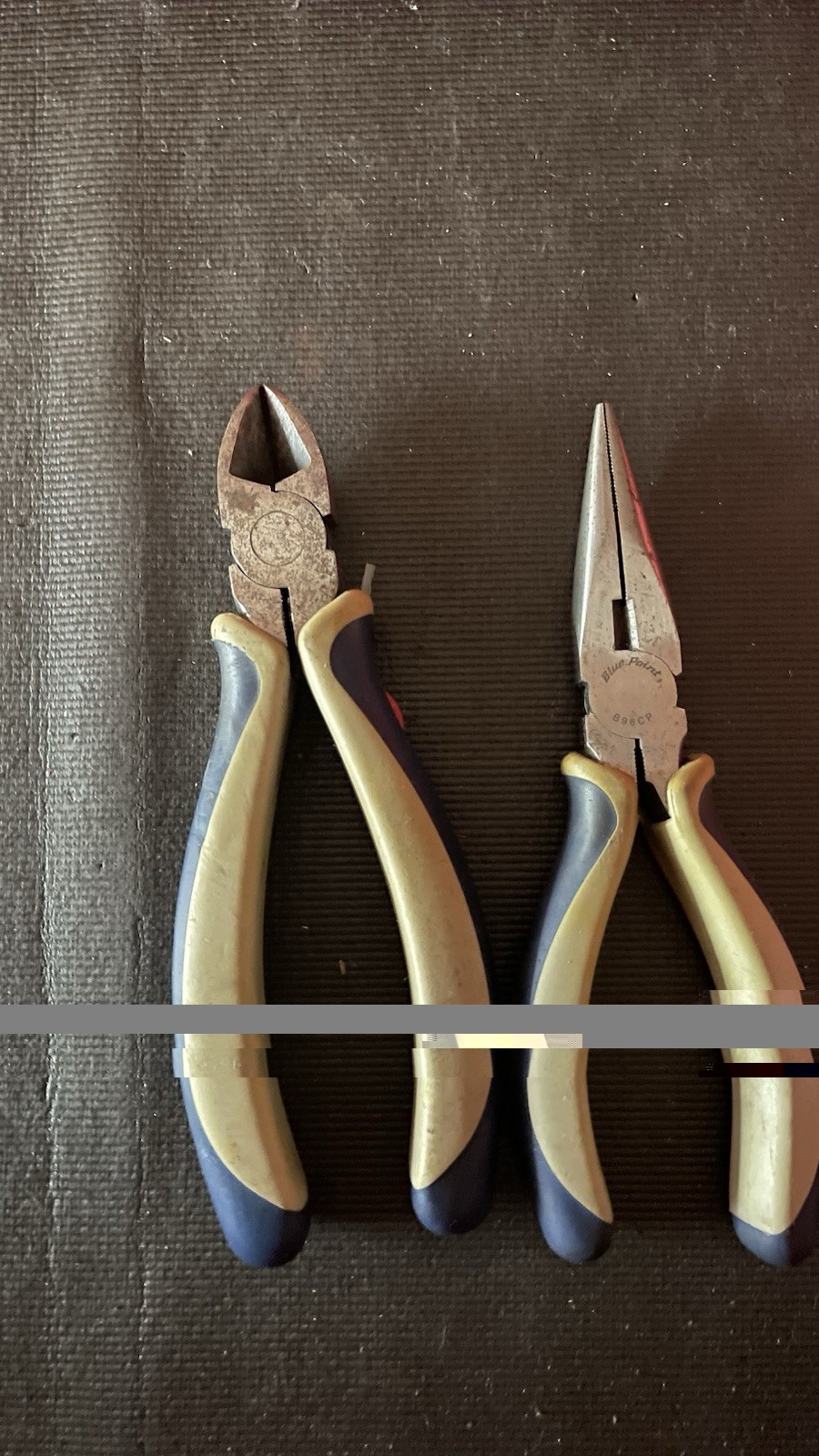 Blue-Point BPL501 5-Piece Pliers Set Tongue & Groove, Lineman, Slip-Joint