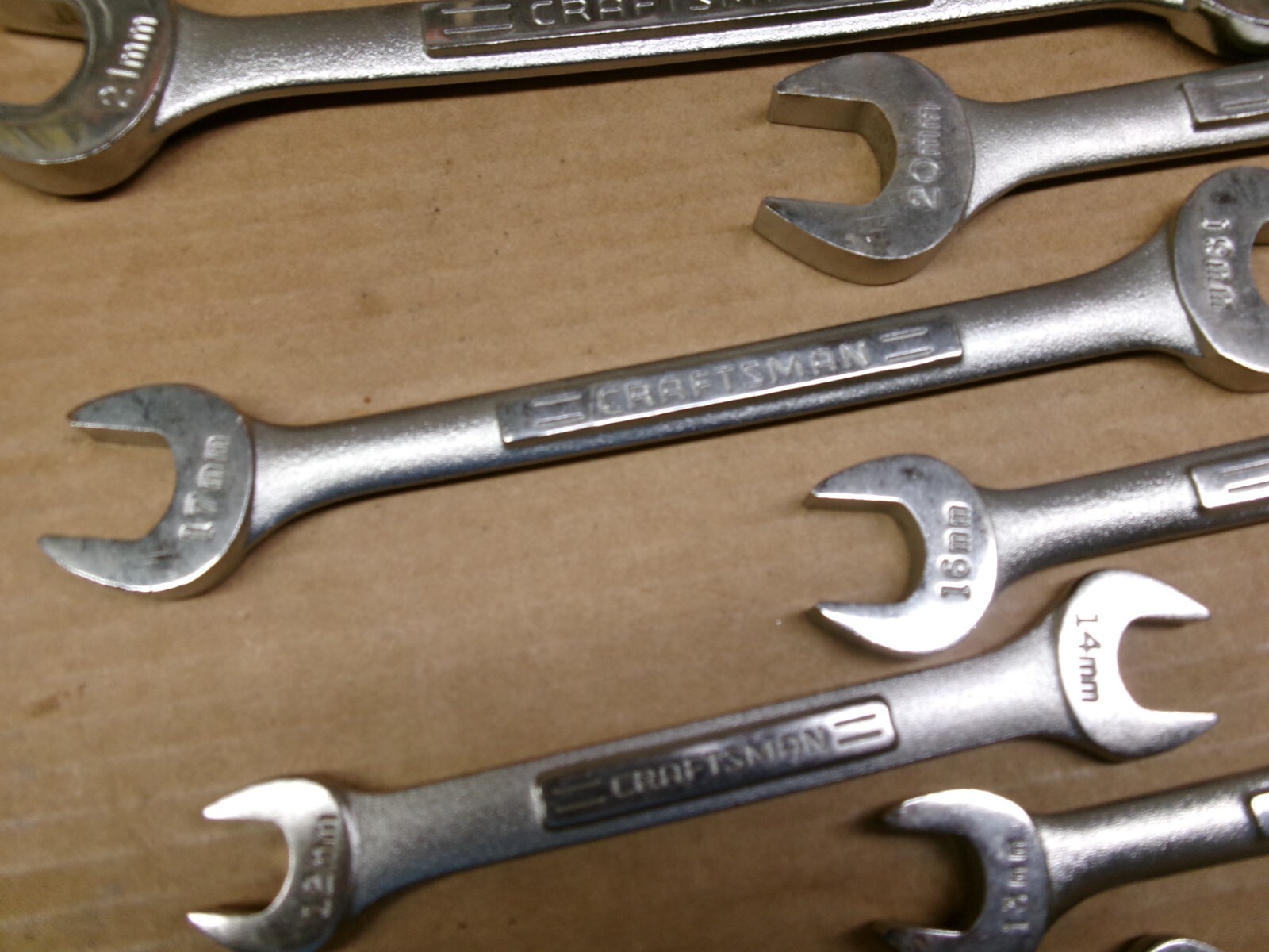 Craftsman USA 11-Piece Metric Double Open End Wrench Set 6-26 MM NOS