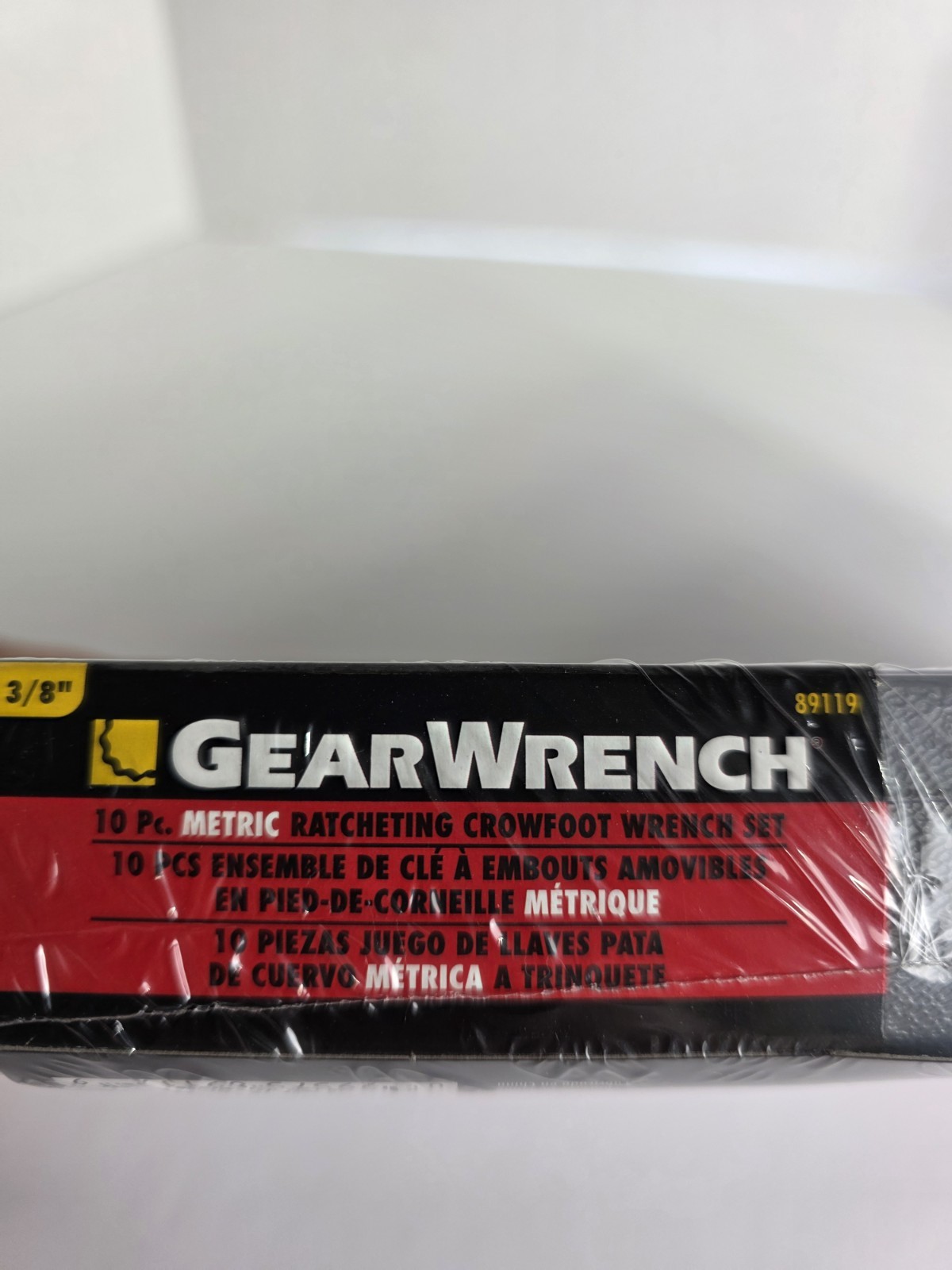 GEARWRENCH 10 Pc. Ratcheting Crowfoot Wrench Set, Metric – 89119 3/8 Drive