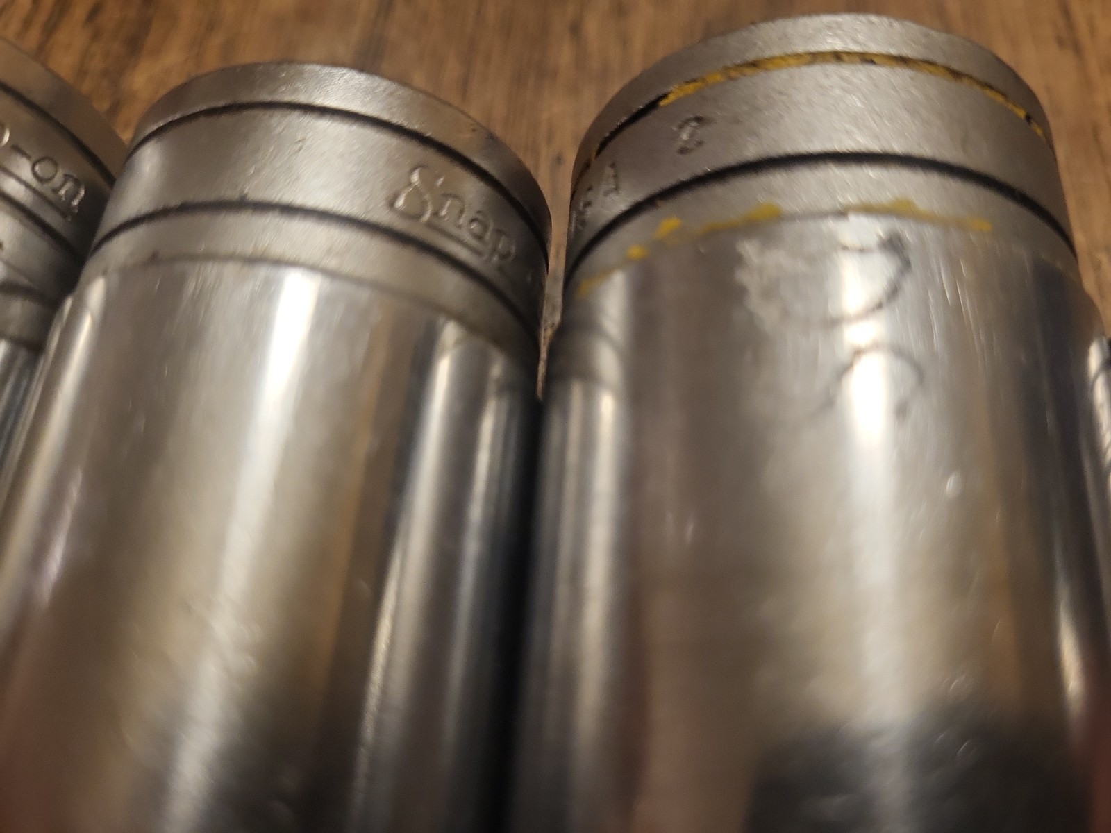 Lot 4 Snap On Deepwell Sockets TS321 TS361 S-341 SFS 281 7/8 1 1 1/16 , 1 1/8