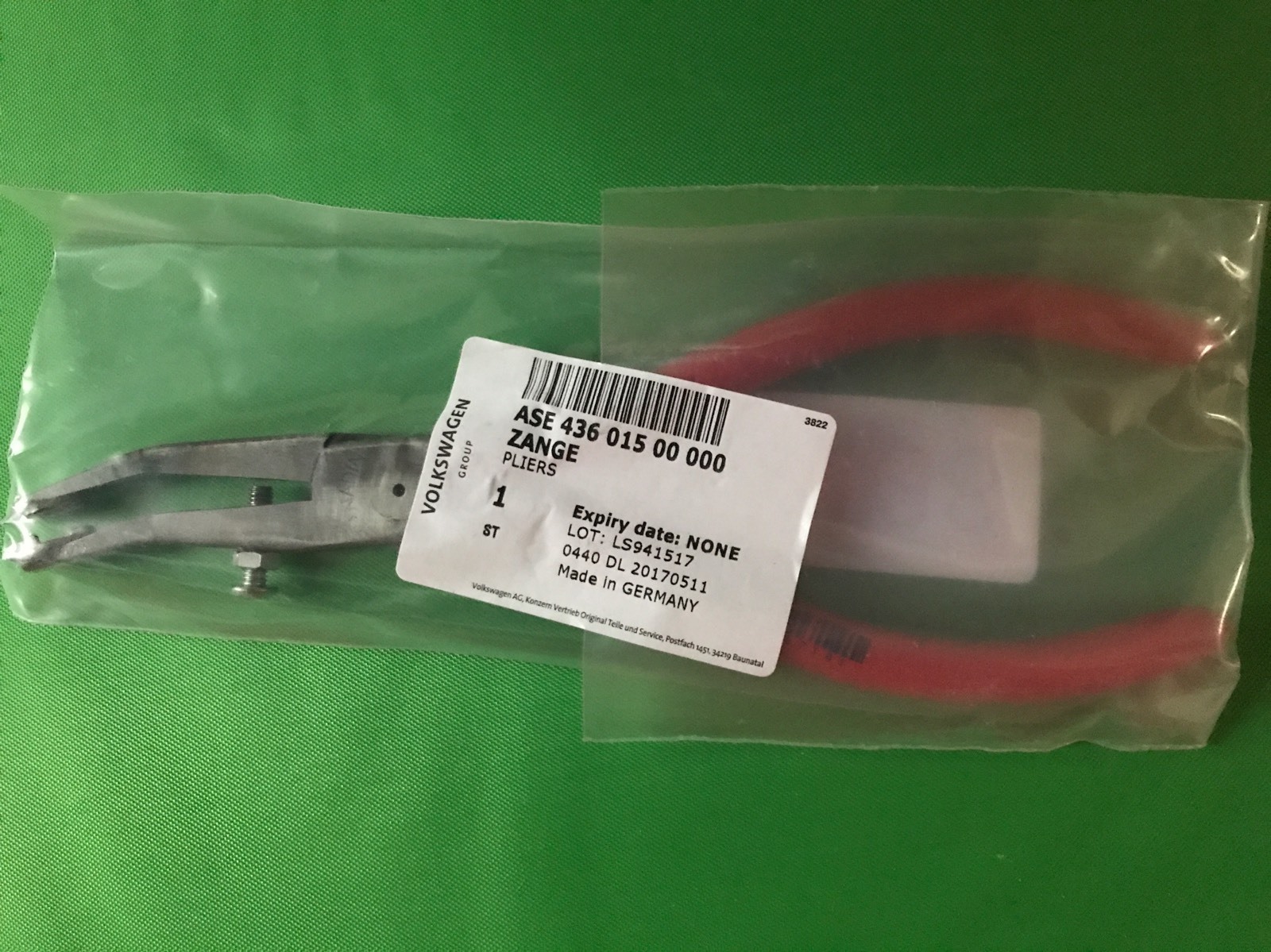 VW Beetle AUDI Cabriolet Porsche Soft Top Zipper Repair Pliers Made In Germany