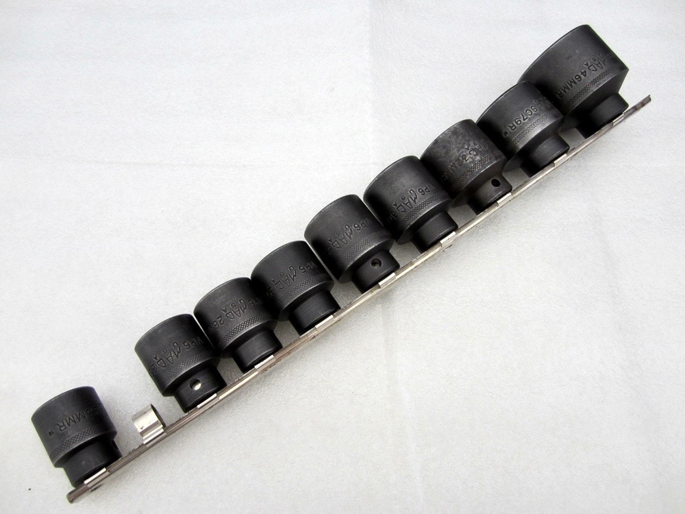MAC Tools 1/2″ Drive 9pc Metric 6pt Large Impact Socket Set 23mm – 46mm VP6 USA