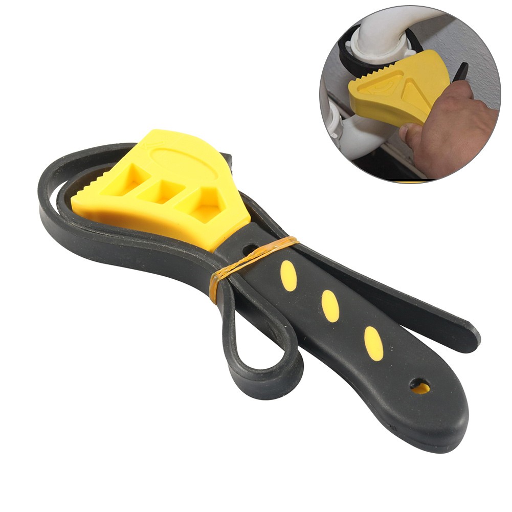 6 Inch Rubber Strap Wrench Tool Oil Filter Pipe Wrench Rubber Strap Mechanics