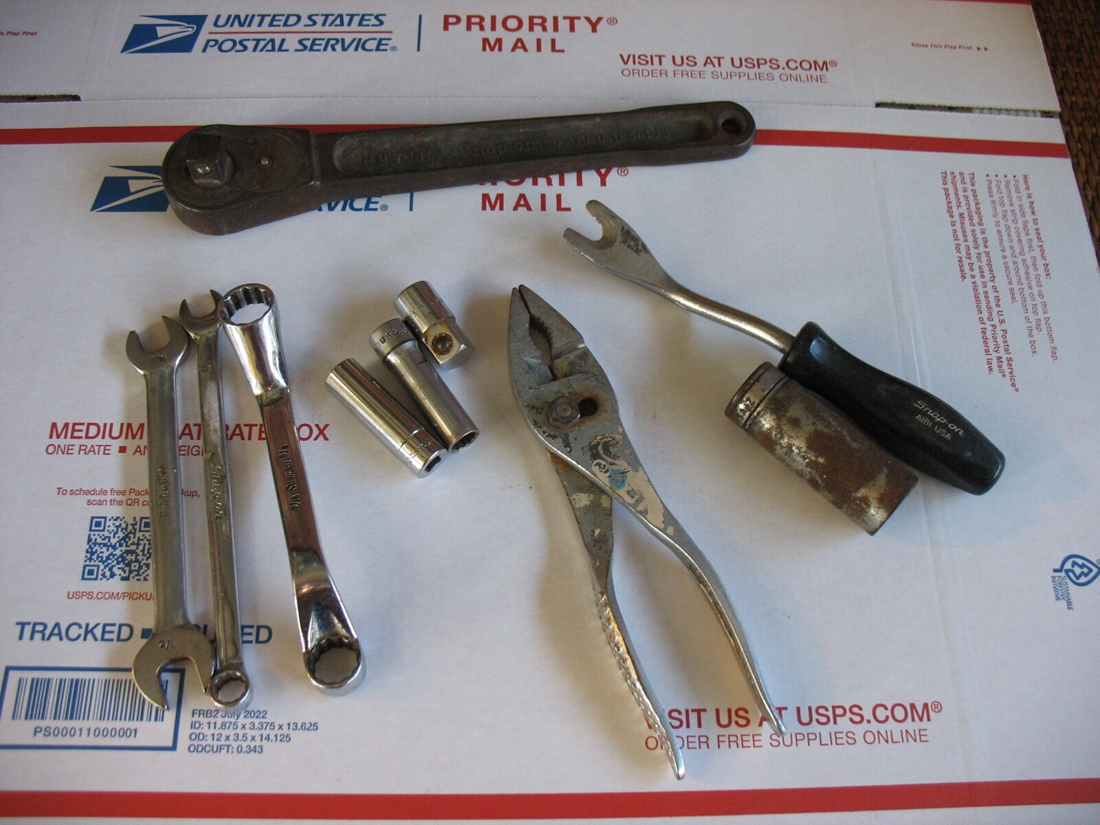 SNAP-ON LOT: 15-PCS. LOT OF TOOLS, USED, VALUE:$1,000.00+