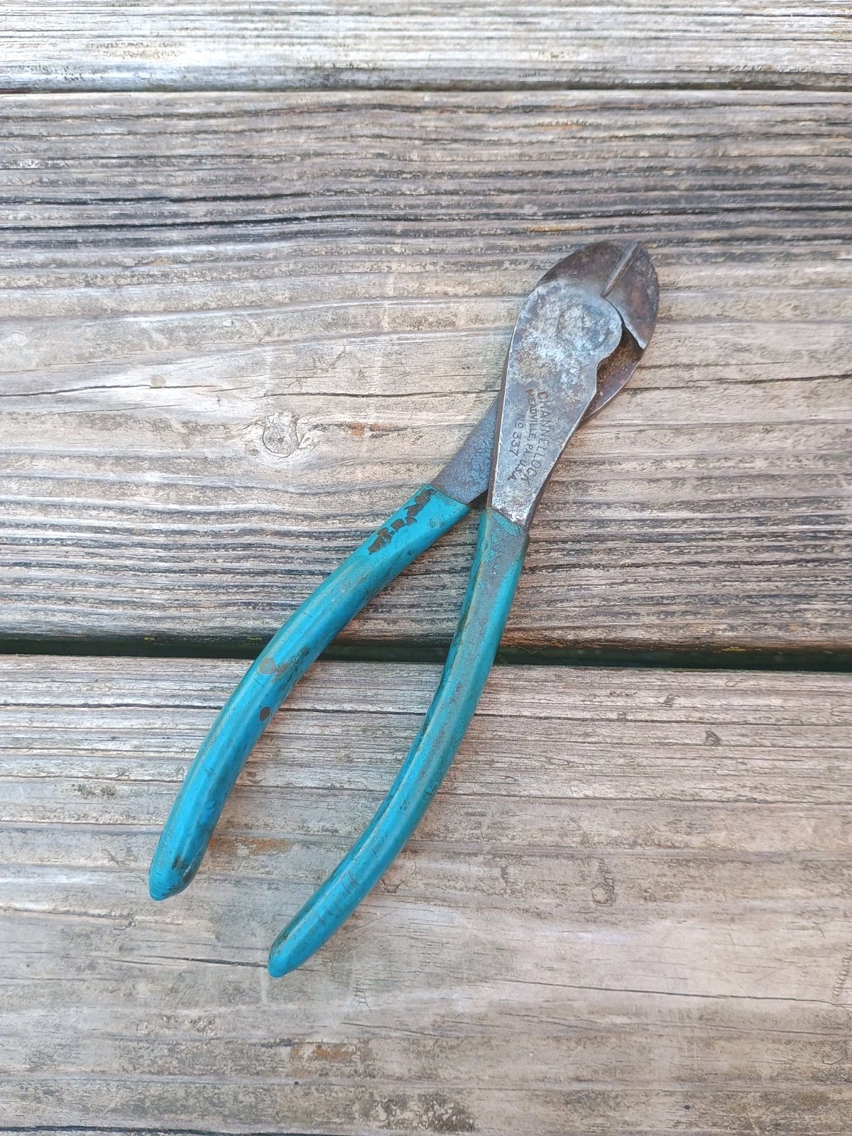 Vintage Channellock 7″ Diagonal Cutting Pliers No 337 Meadville PA USA