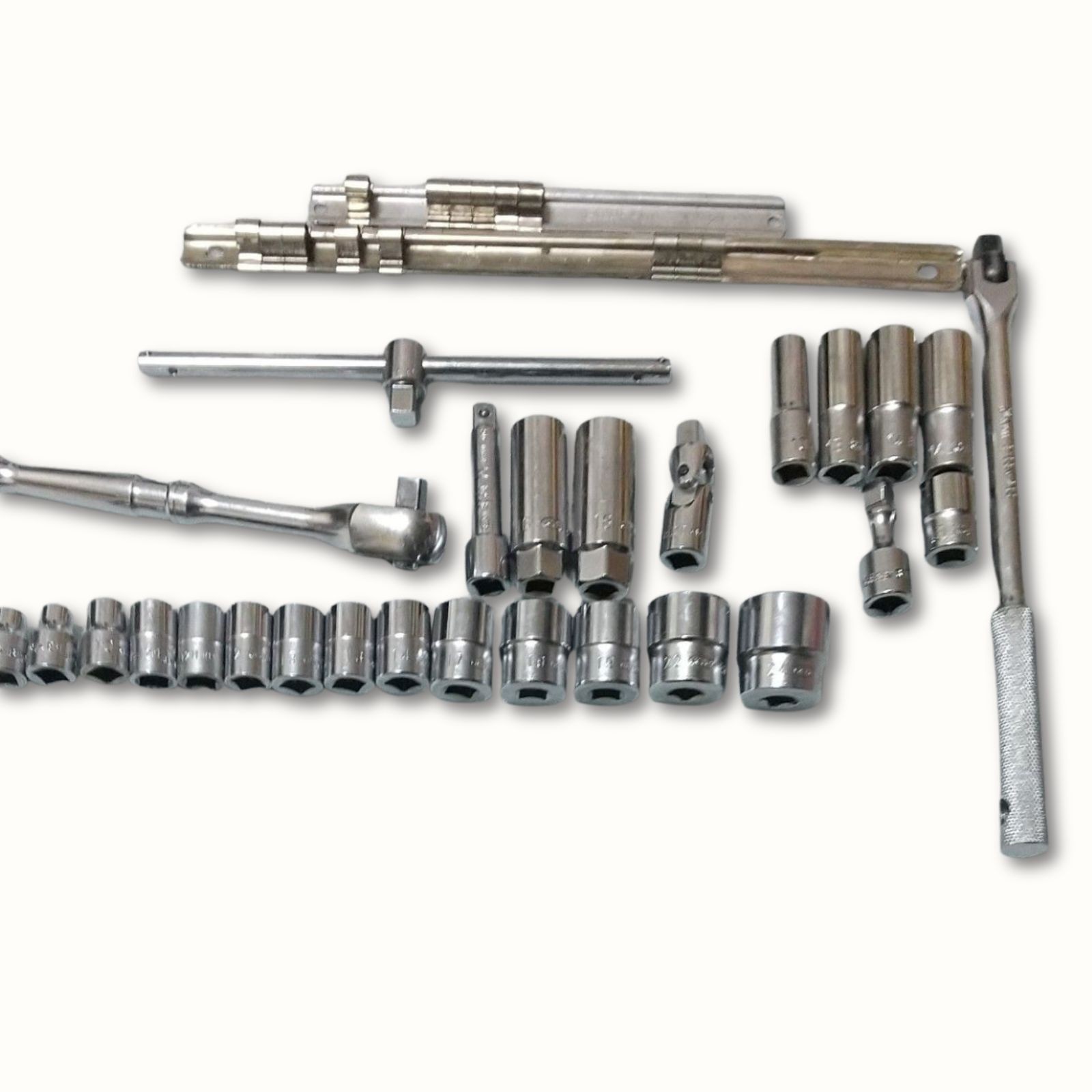 KTC Ko-ken 3/8″ Drive Socket Wrench Set Ratchet Deep Socket Japan Lot