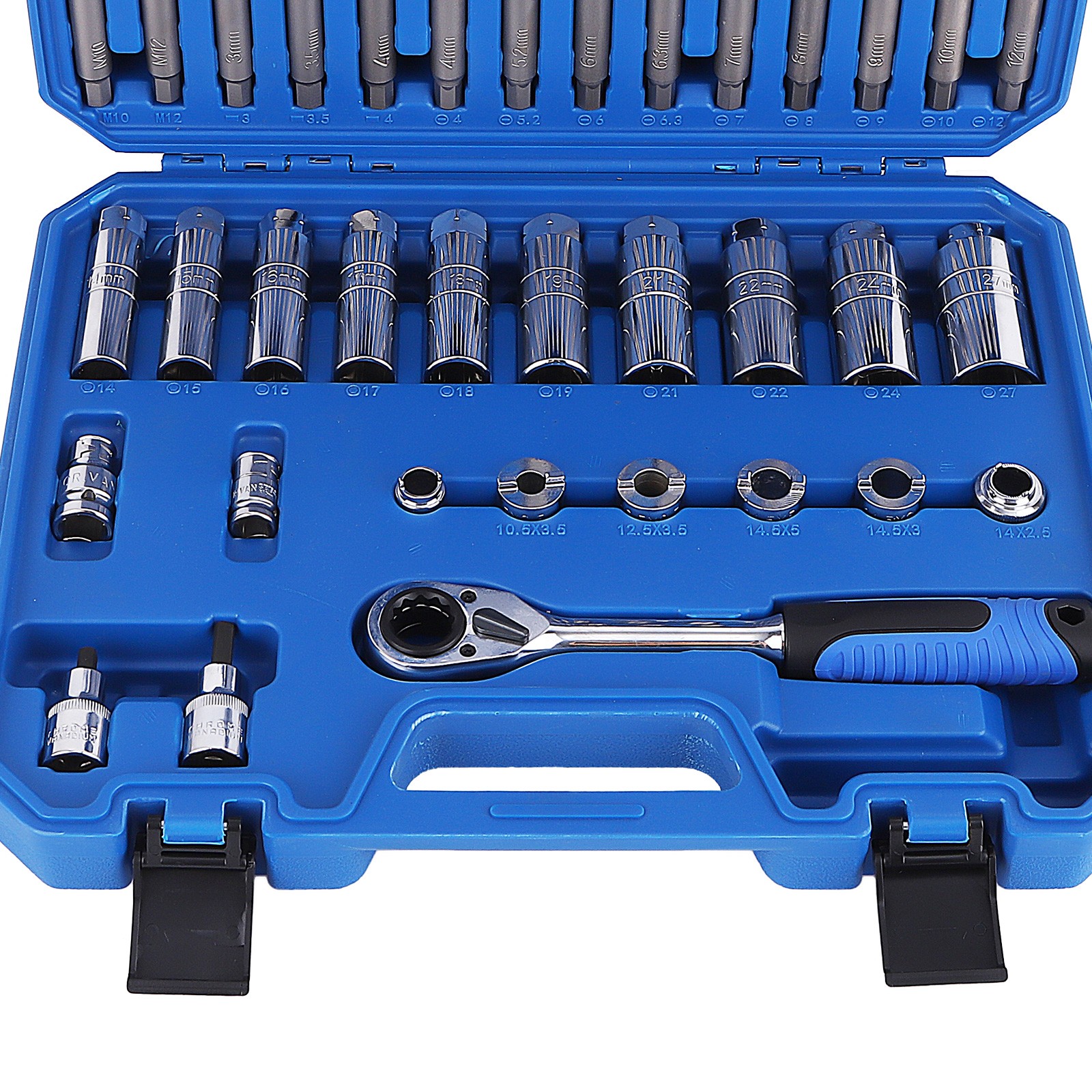 Strut Nut Removal Installation Tool 50-Pieces Socket Wrench Set For All Vehicles