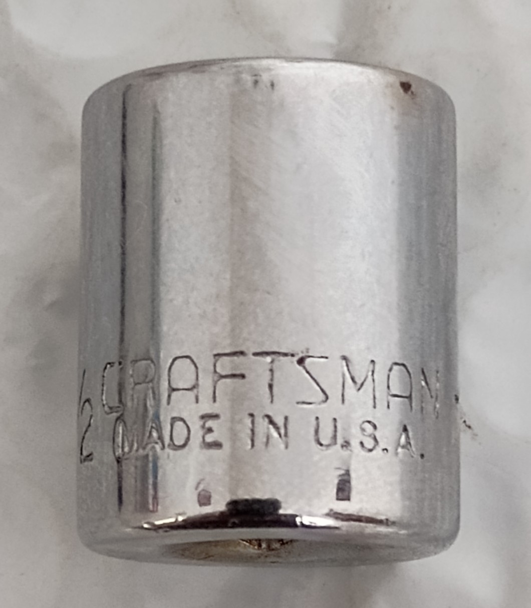 CRAFTSMAN TOOLS USA EE43499, 1/4″ DRIVE, 1/2″ SOCKET, SHALLOW, 6 POINT *NOS*