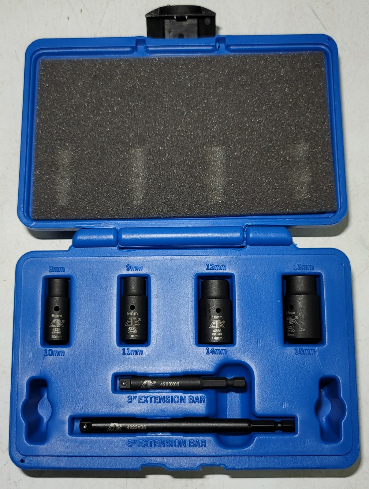 CTA 6pc 12pt Metric Specialty Mini Flip Socket Set w/1/4″ Hex Extensions #4223