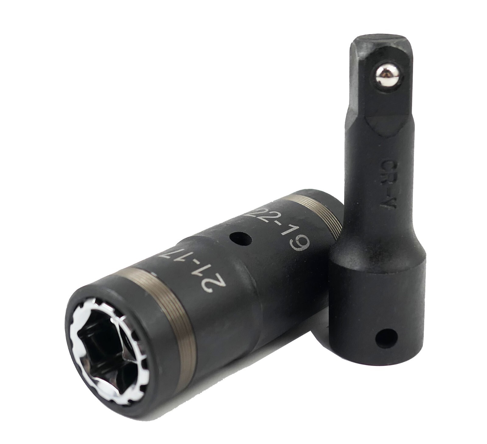 4 N 1 Flip Lug Nut Impact Socket WITH 1/2″extension bar METRIC (17,19,21,22mm)