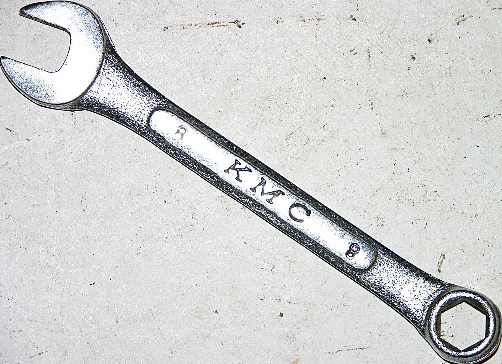 KMC 8mm Open-End / 6 Point Box-End Wrench 4” OAL Chrome Alloy