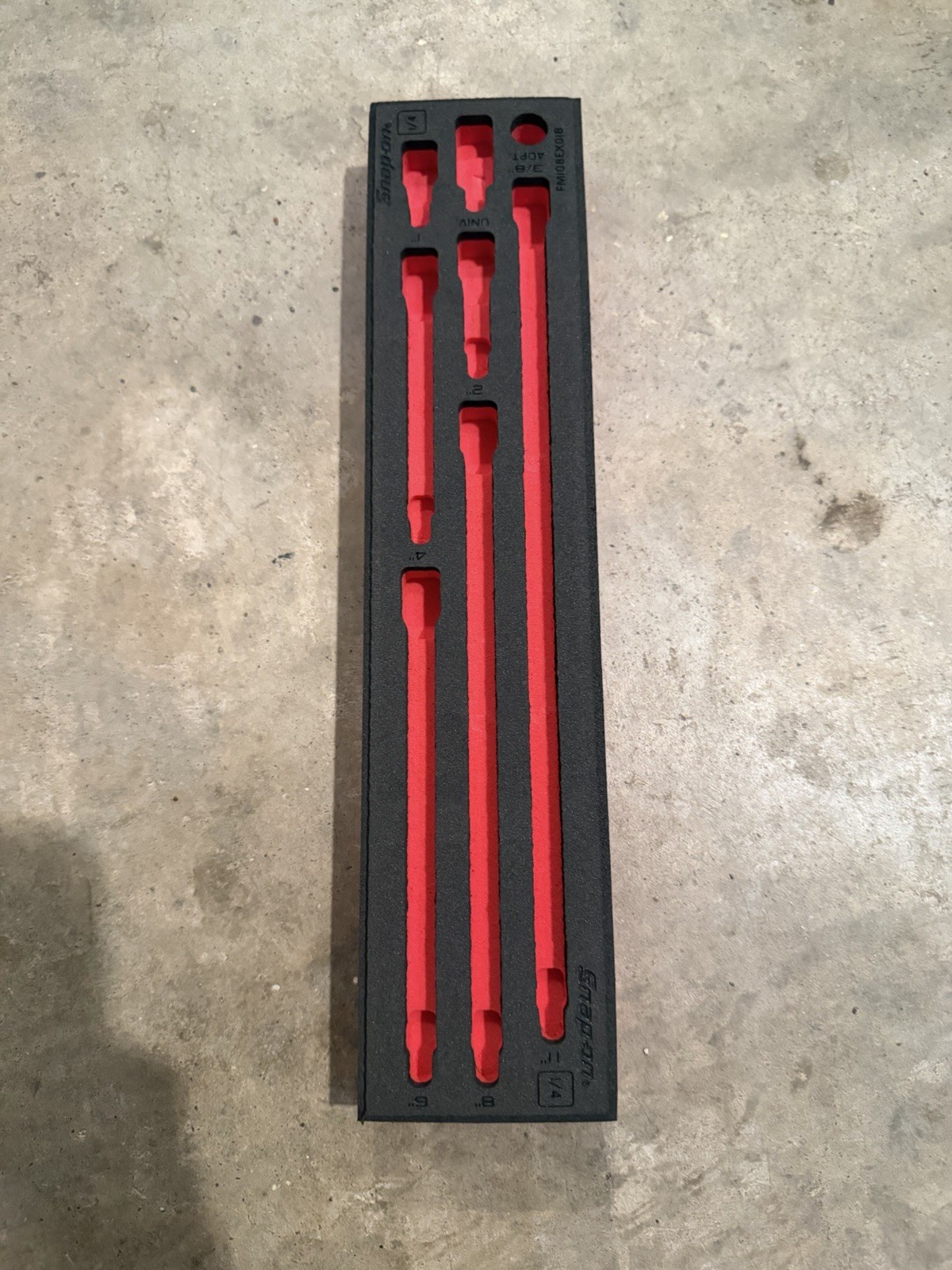 Snap On 1/4” 108TMXAFR 8 Pc Extension Set FOAM!! New!