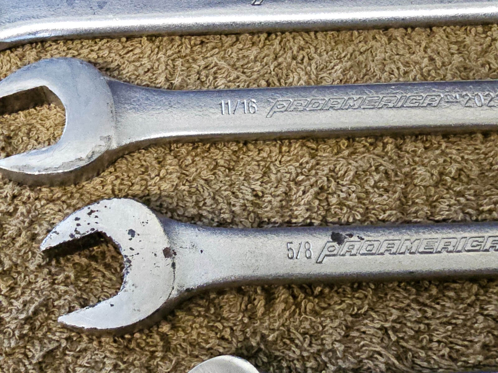 4 ProAmerica Pro America Combination Wrench Set Sae 15/16 5/8 11/16 3/8″ 2030
