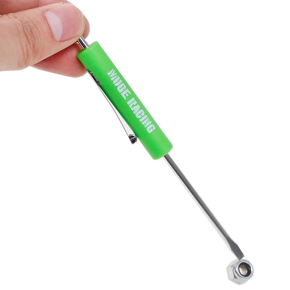 Green 10PCS Mini Pocket Screwdriver Flat Head Tip with Phillips Top Pocket Clip