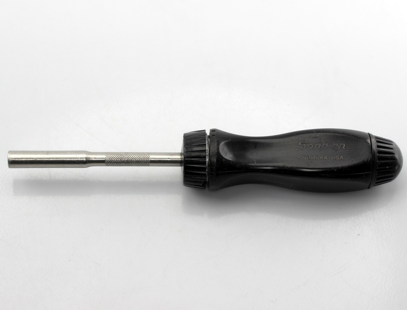 Original Snap-on Tools Ratcheting Screwdriver SSDMR4A USA Black Hard Handle, BIN