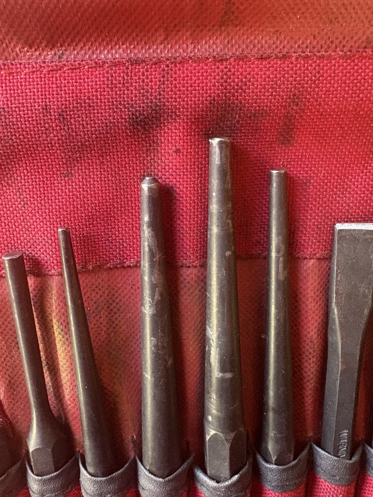 Snap-on Tools PPC710BK USA 11 Piece Punch and Chisel Set w/ Kit Bag
