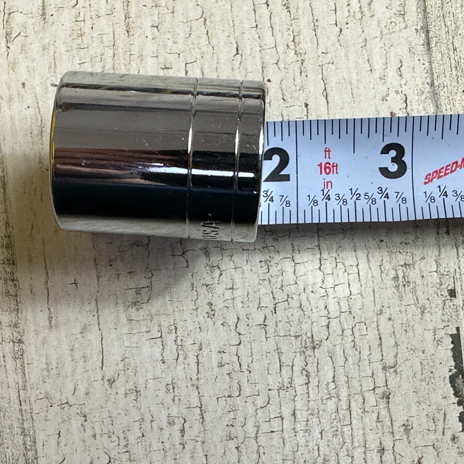 1” SK Tools USA 1/2” Drive 12 Point SAE Chrome Standard Socket NOS 40132 Inch