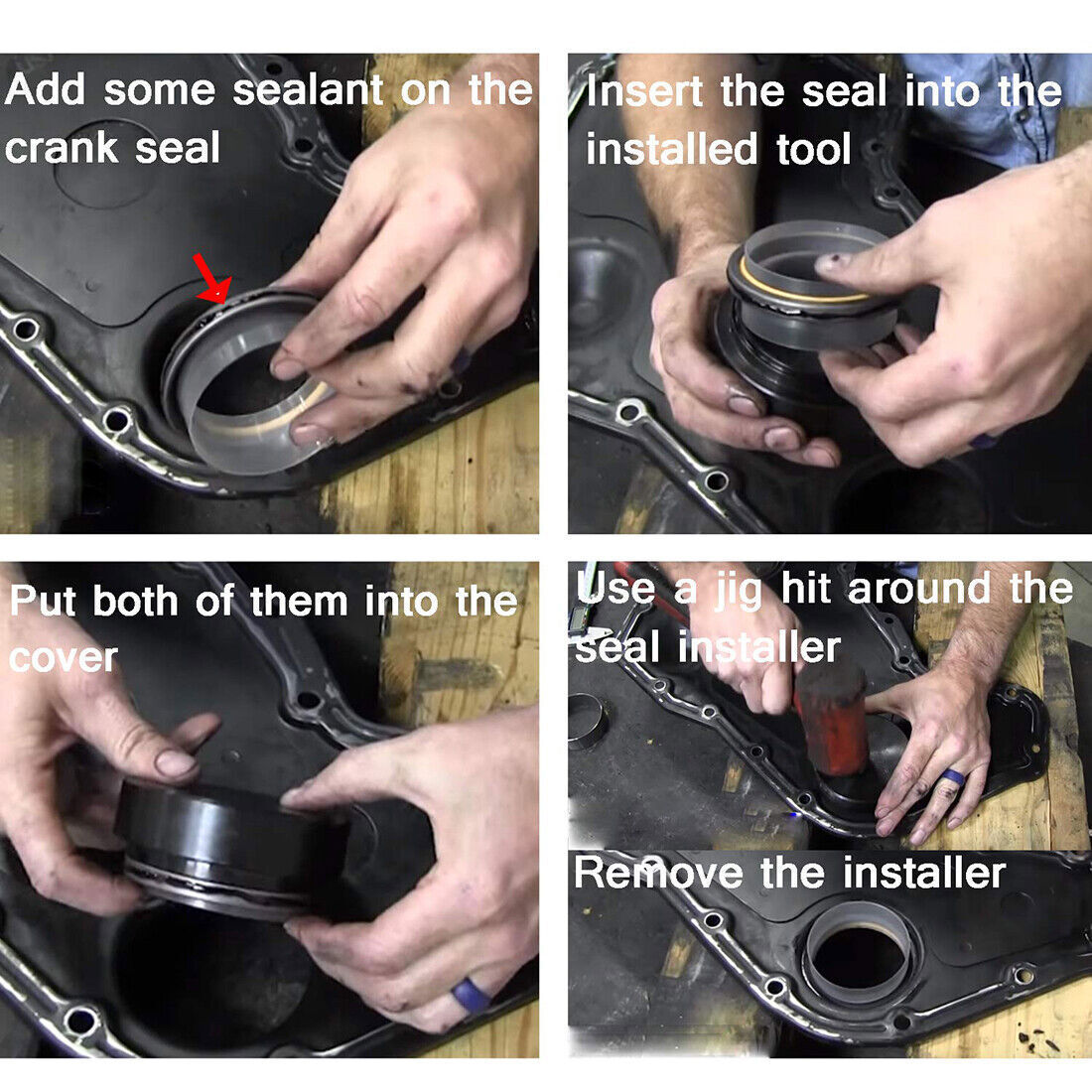 Front Cover Crankshaft Seal & Wear Sleeve Installer Tool for Cummins 5.9L 6.7L