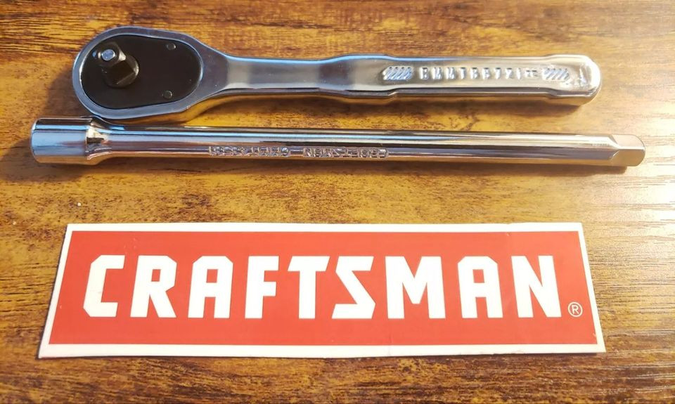 CRAFTSMAN 72-T 1/4″ DR Ratchet LOW CMMT86721 + 6″ Extension CMMT43531