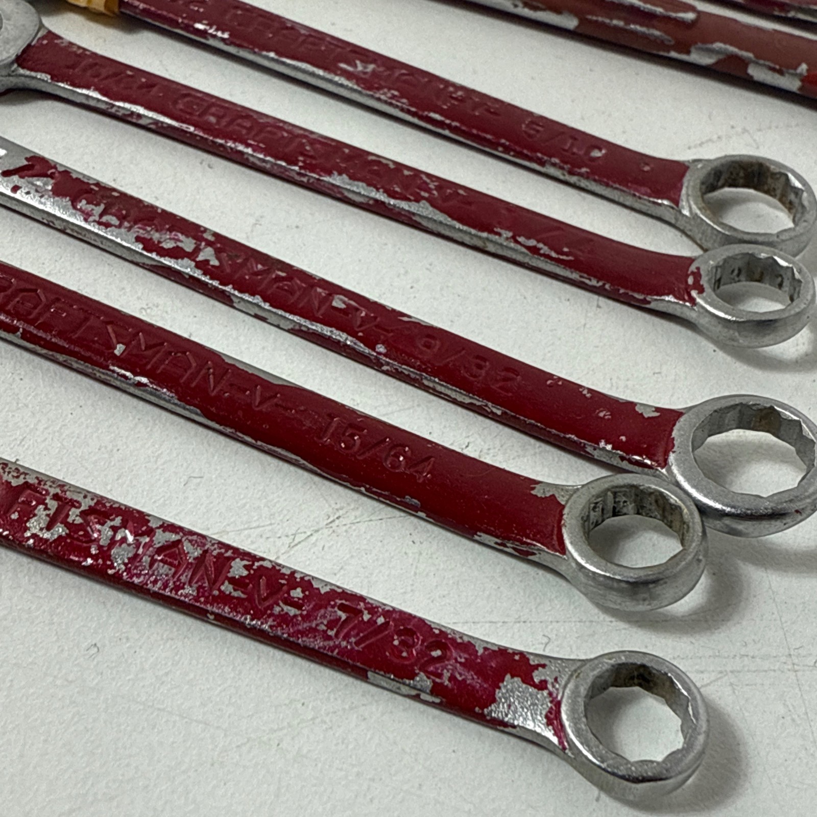 craftsman 13/64 -3/8 wrench lot small lot of 8 total. painted