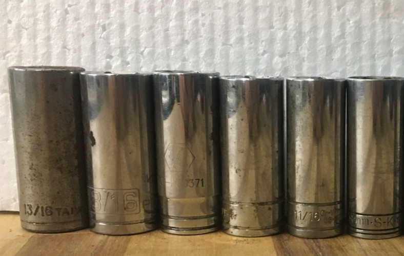 Lot Of 13 Deep Sockets 3/8″ Drive Gear Wrench, Bench Top, Powerbuilt, Pittsburg