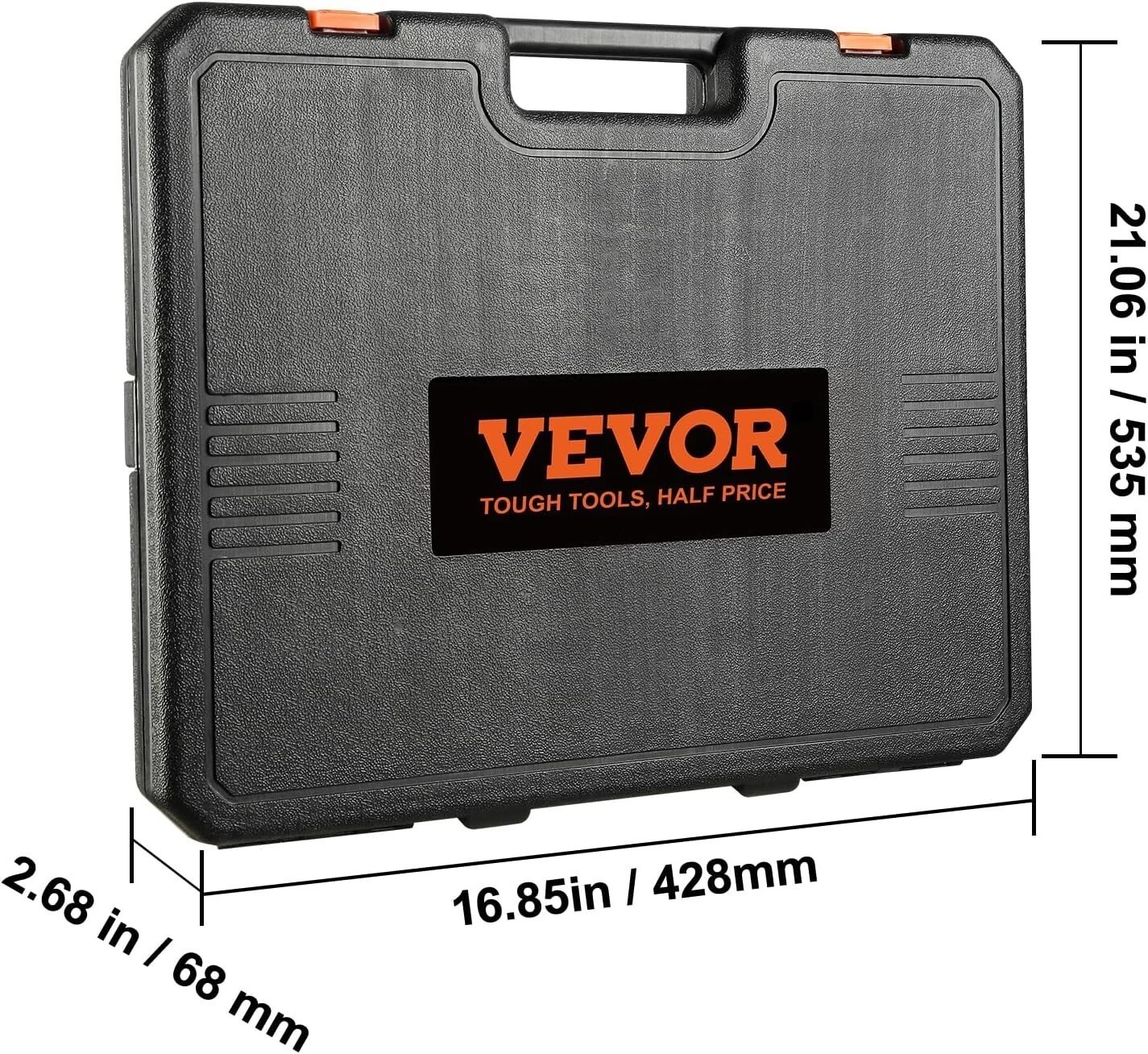 Professional 65-Piece Impact Socket Set in Durable Toolbox – SAE & Metric Range