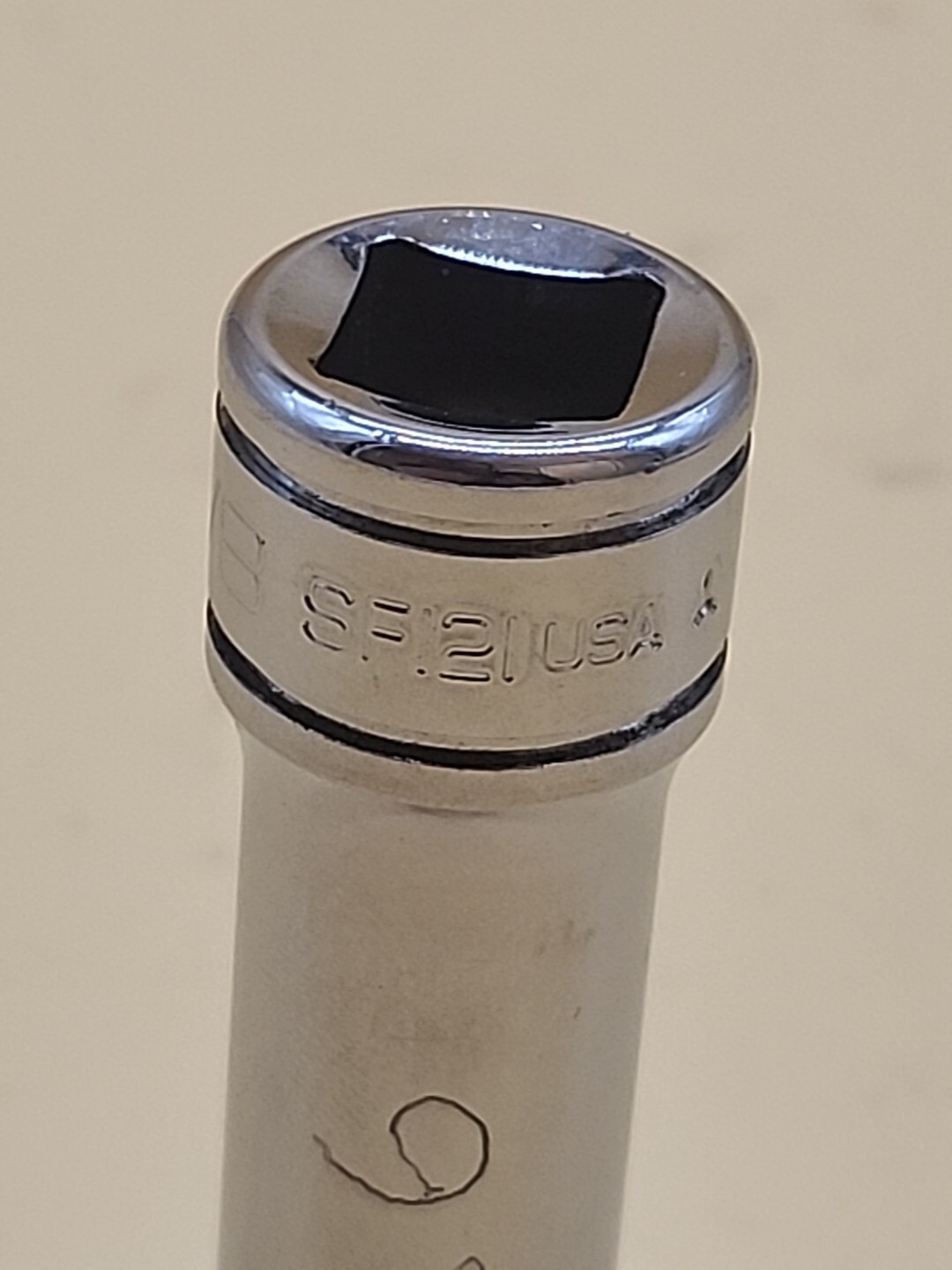 Snap-on Tools SF121, 3/8″, 3/8″ Drive, 12 Point, Chrome Deep Socket USA