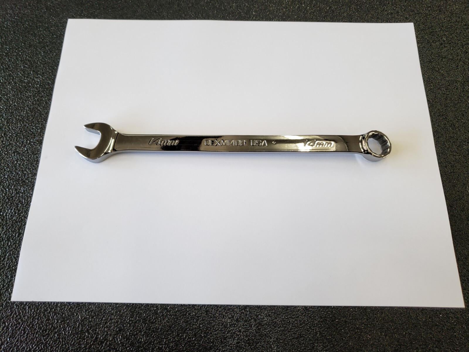 Snap-on Tools USA NEW 14mm Metric 12pt Standard Chrome Combo Wrench OEXM140B