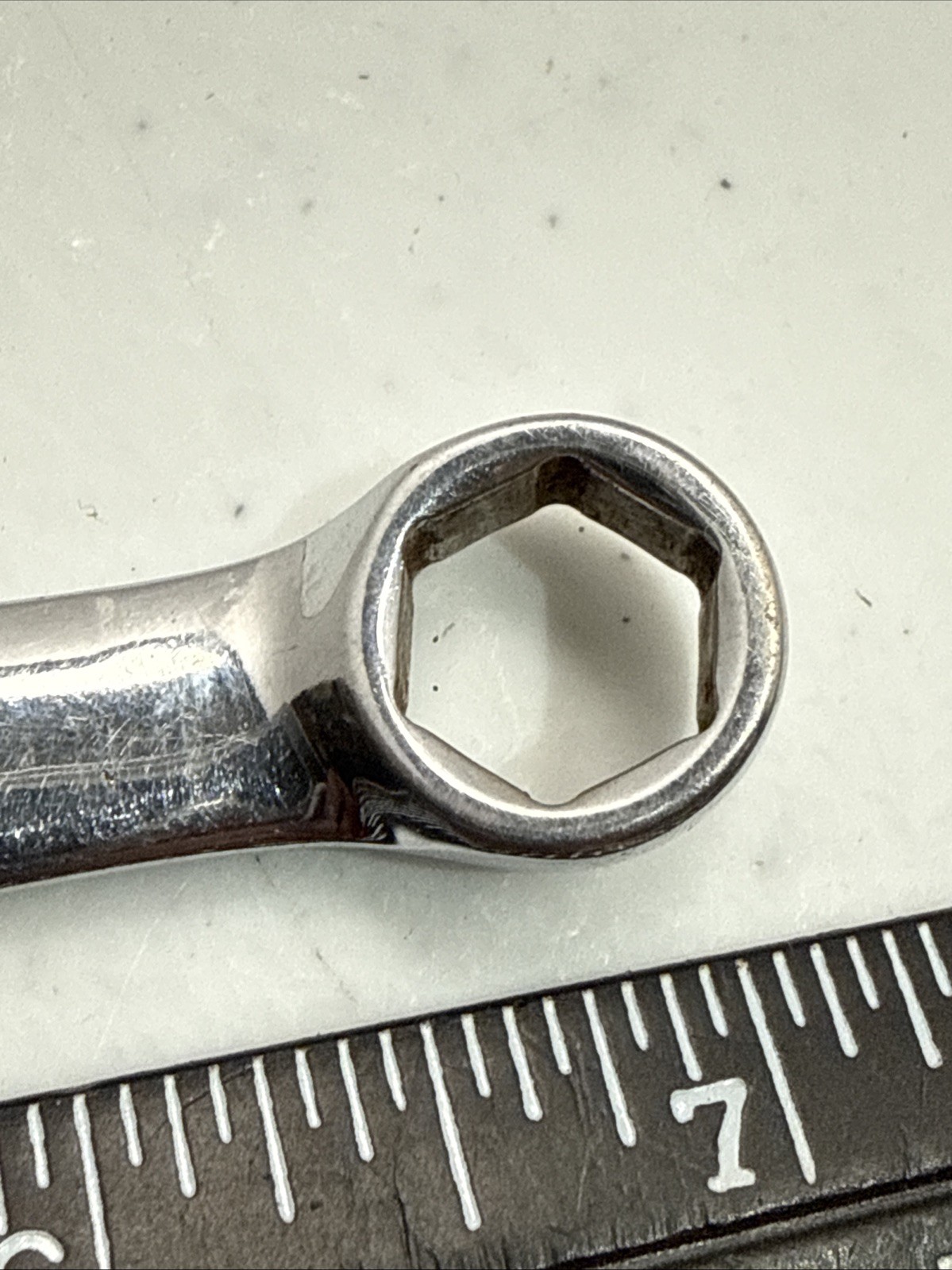 Snap-on OSH14 Chrome Combination Wrench 7/16” SAE 6 Point USA OSH 14 Snap On B11
