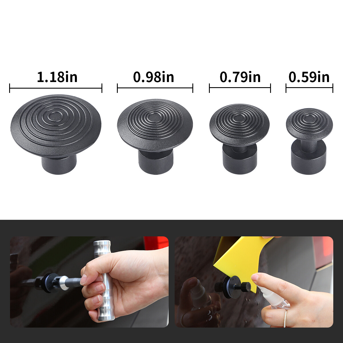 109× US PDR Tools Paintless Dent Repair Push Rods Hail Puller Lifter Hammer Tail