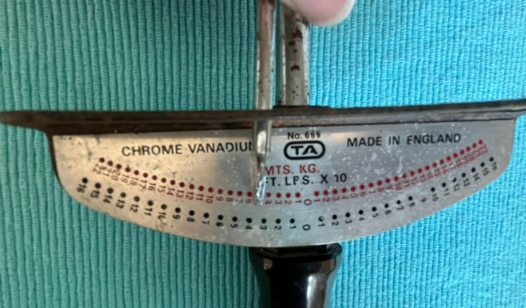 Vintage Torque Wrench 1/2 Inch Square Drive Chrome Vanadium
